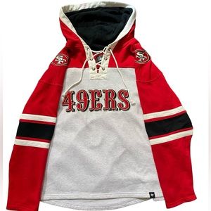 San Francisco 49’ERS vintage lace up sweatshirt